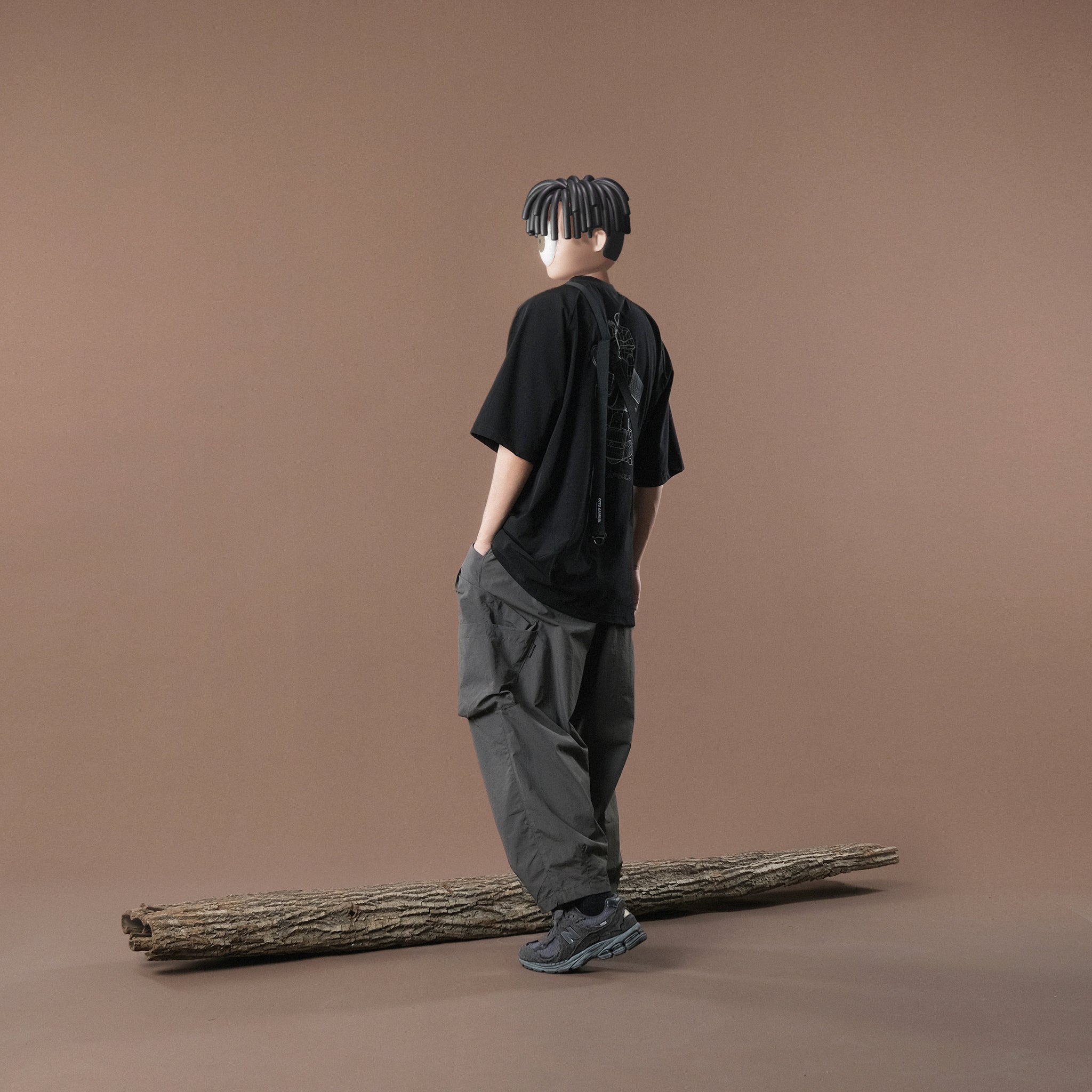 Capsule 02 / CH011 Nylon “CCTV” T-Shirt (Black)