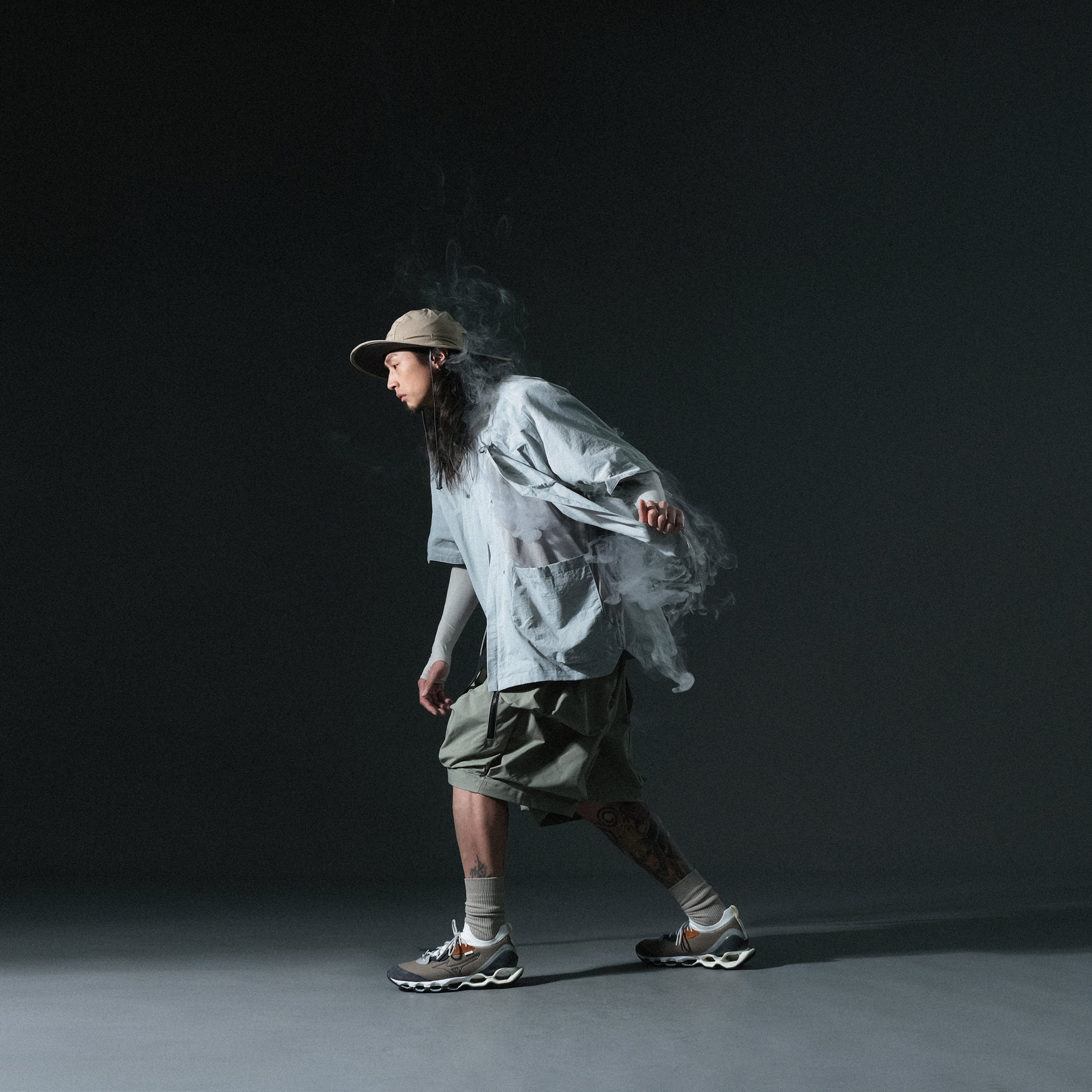 SS23 / 04 —  S23-066 2-Layer Loose Short (Seal Green)