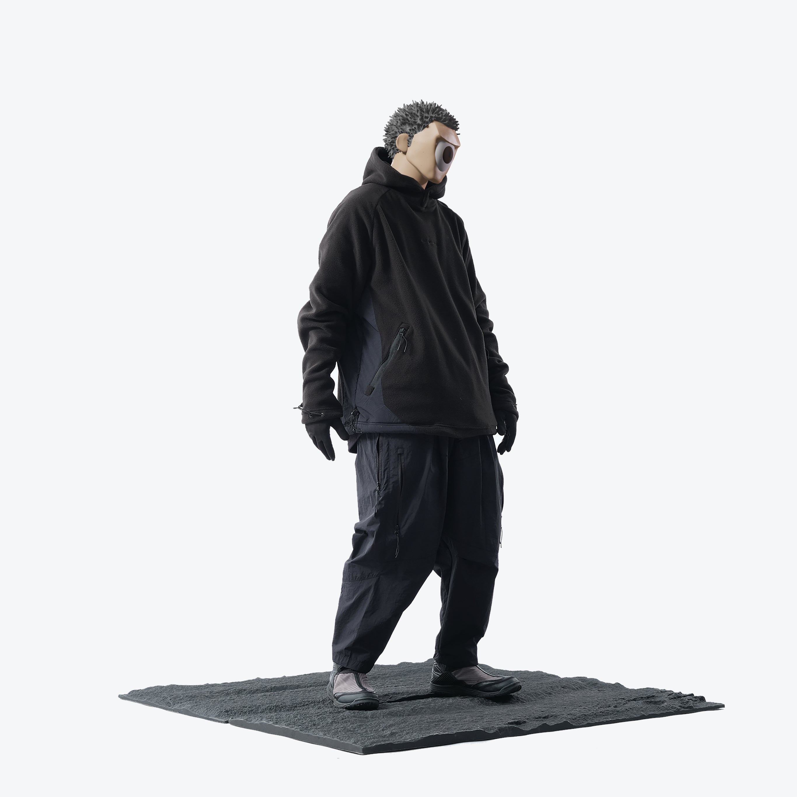 Capsule 02 / CST-112 Adjustable Fleece Hoodie (Black)