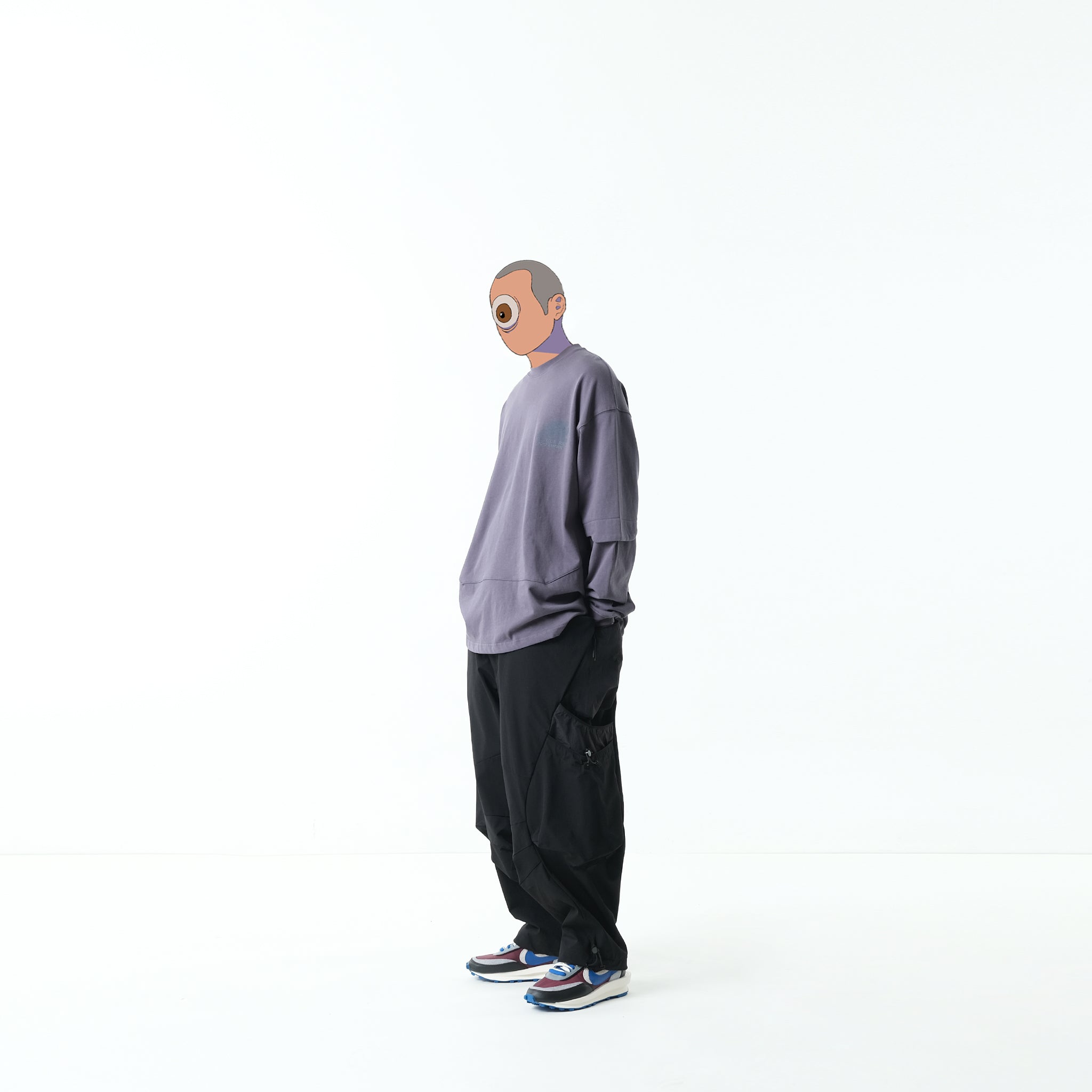 Capsule Series / CD070 Sell Your Soul Long Sleeve T-Shirt (Blue Grey)