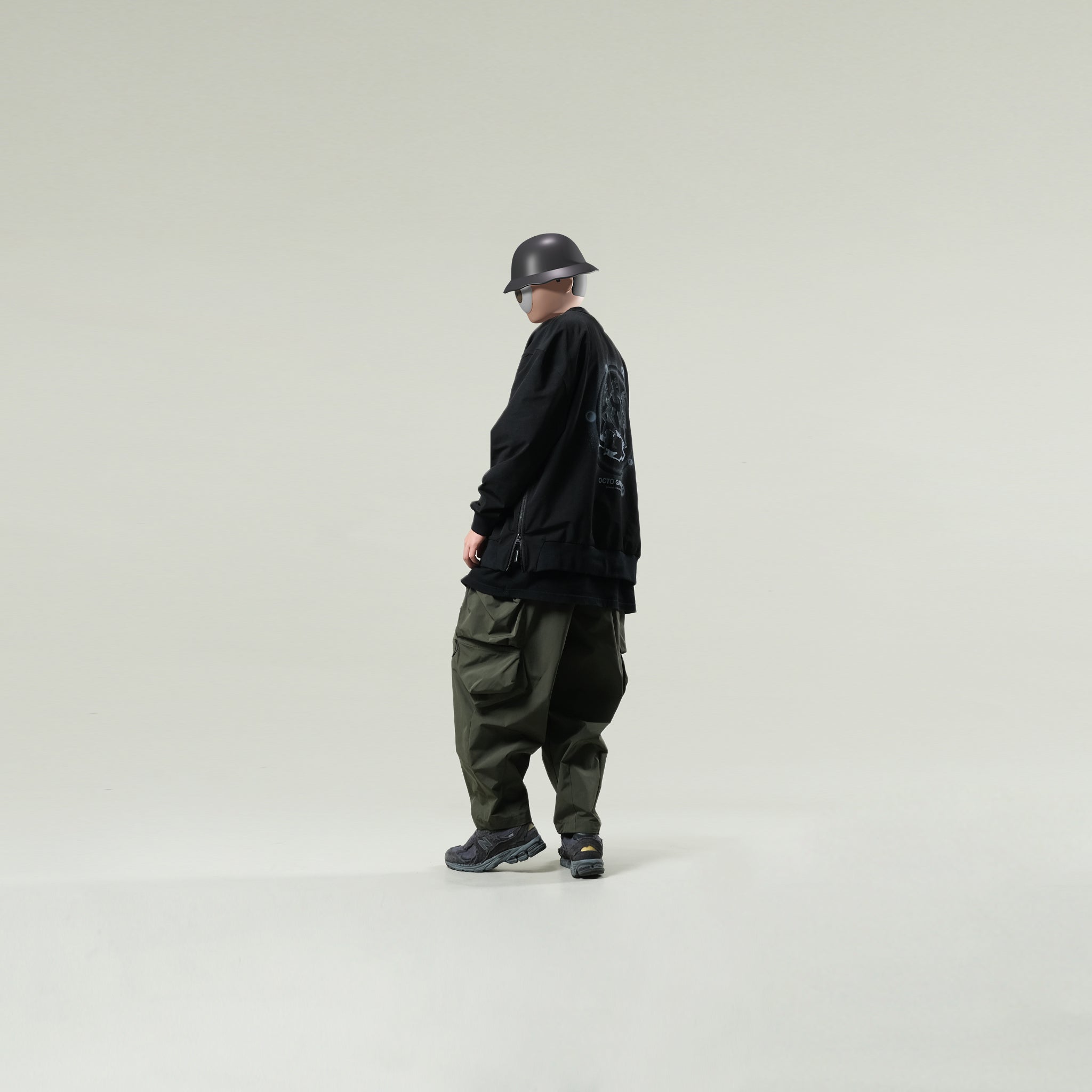 Capsule Series / CB101 Irregular Pocket Balloon Pants (Green)