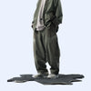 Capsule 03 / CSP-124 Adjustable Panelled Relaxed Pants  (Green)