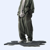 Capsule 03 / CSP-124 Adjustable Panelled Relaxed Pants  (Green)