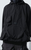 AW21 / 09⁠ PO-030 Ripple Cargo Pocket Pullover (Black)