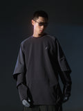 AW22 / 02 — T22-063 Armored Arm Nylon Long Sleeve T-shirt (Grey)