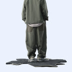 Capsule 03 / CSP-124 Adjustable Panelled Relaxed Pants  (Green)