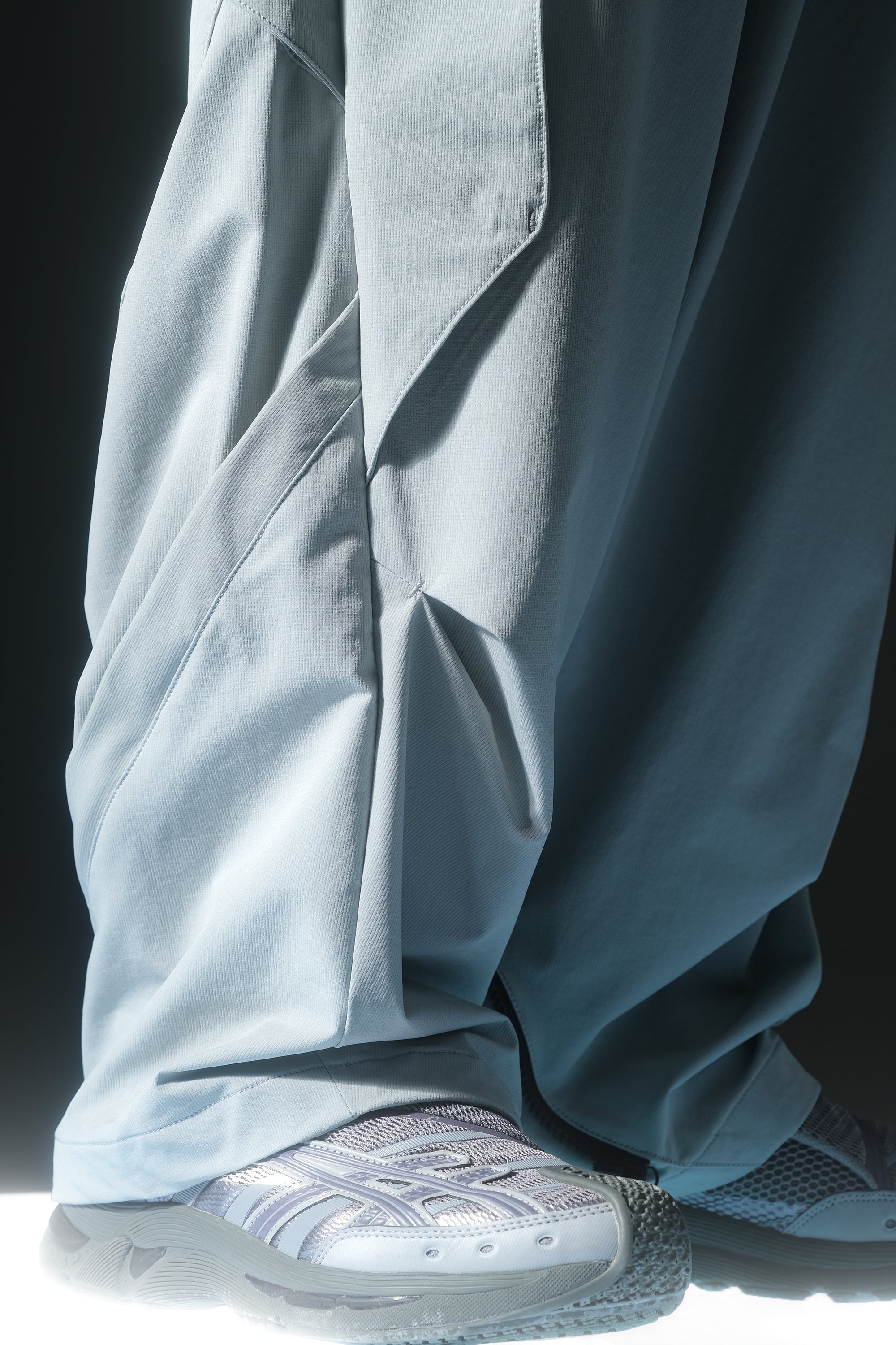 AW22 / 12 —  P22-123 Adjustable Spiral Pants  (Ivory White)