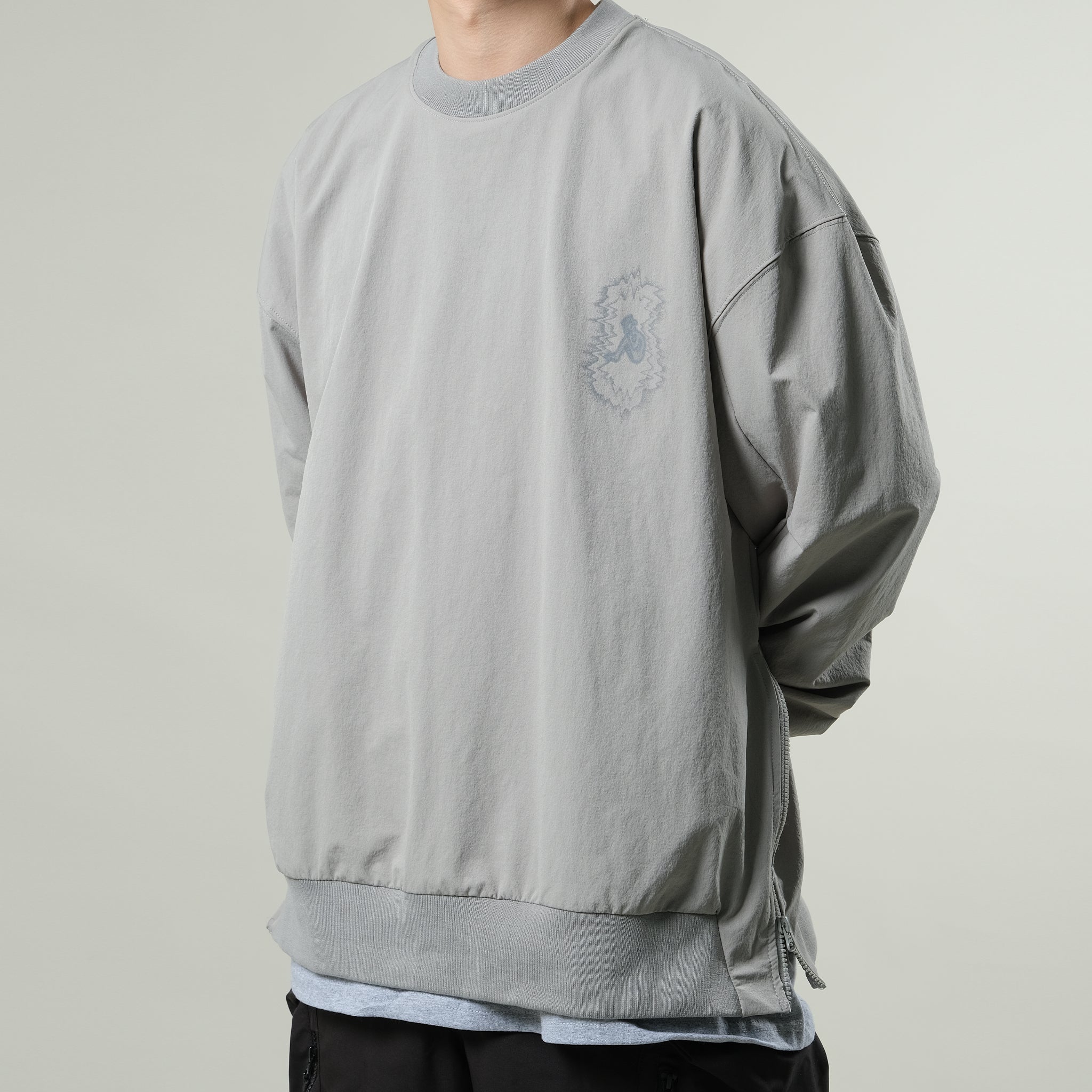 Capsule Series / CD080 “Reincarnation” Nylon Crewneck (Cadet Grey)