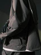 AW22 / 04 —J22-023 3-collar Trapezoidal Jacket (Gauntlet Grey)