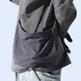 Capsule 01 / CST-111 Flexible Pocket Nylon Long Sleeve T-shirt  (Pewter Green)