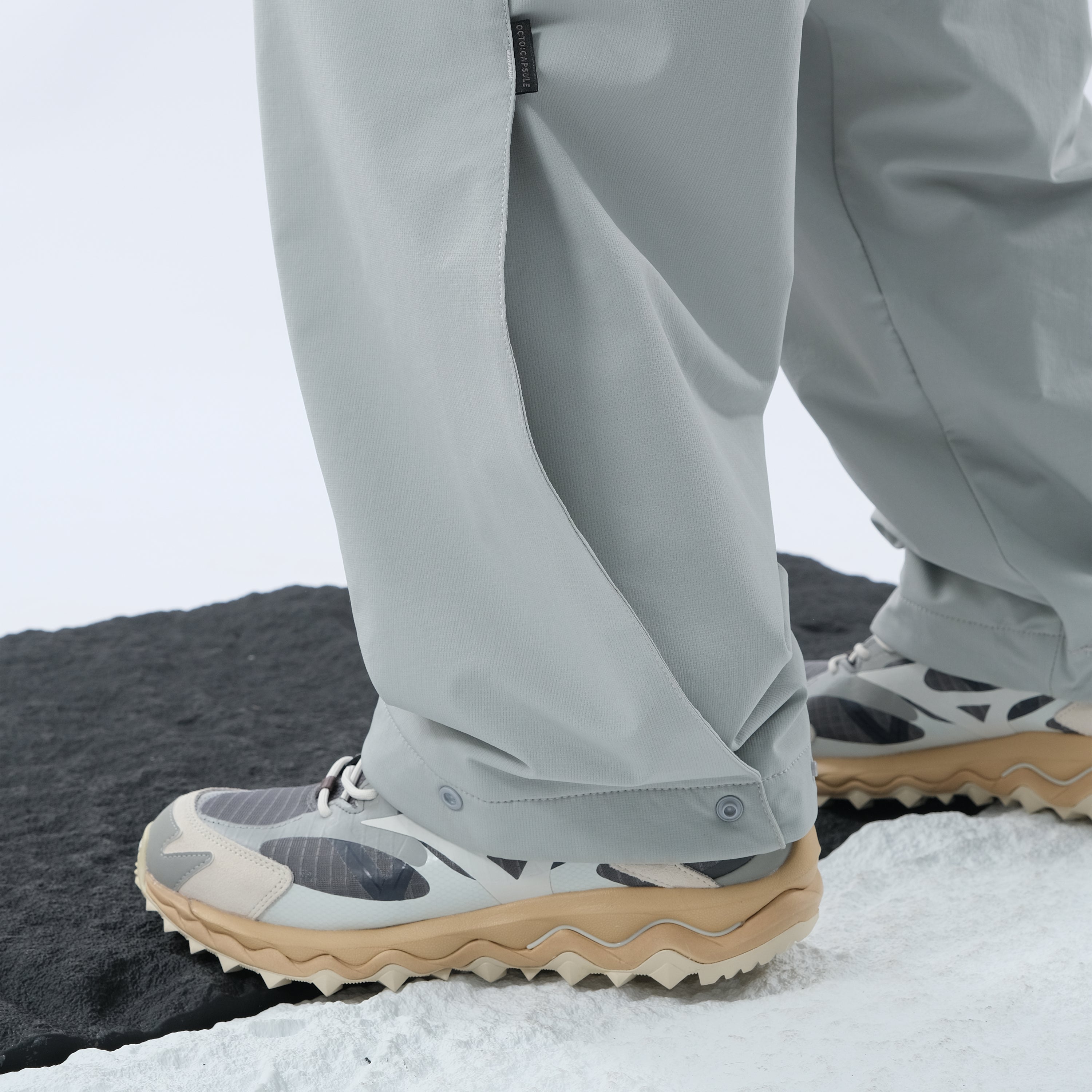 Capsule 01 / CSP-116 Hidden Pocket Adjustable Loose Pants  (Light Grey)