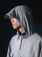AW22 / 03 — J22-022 Expandable Crossbag Windbreaker (Ivory Grey)