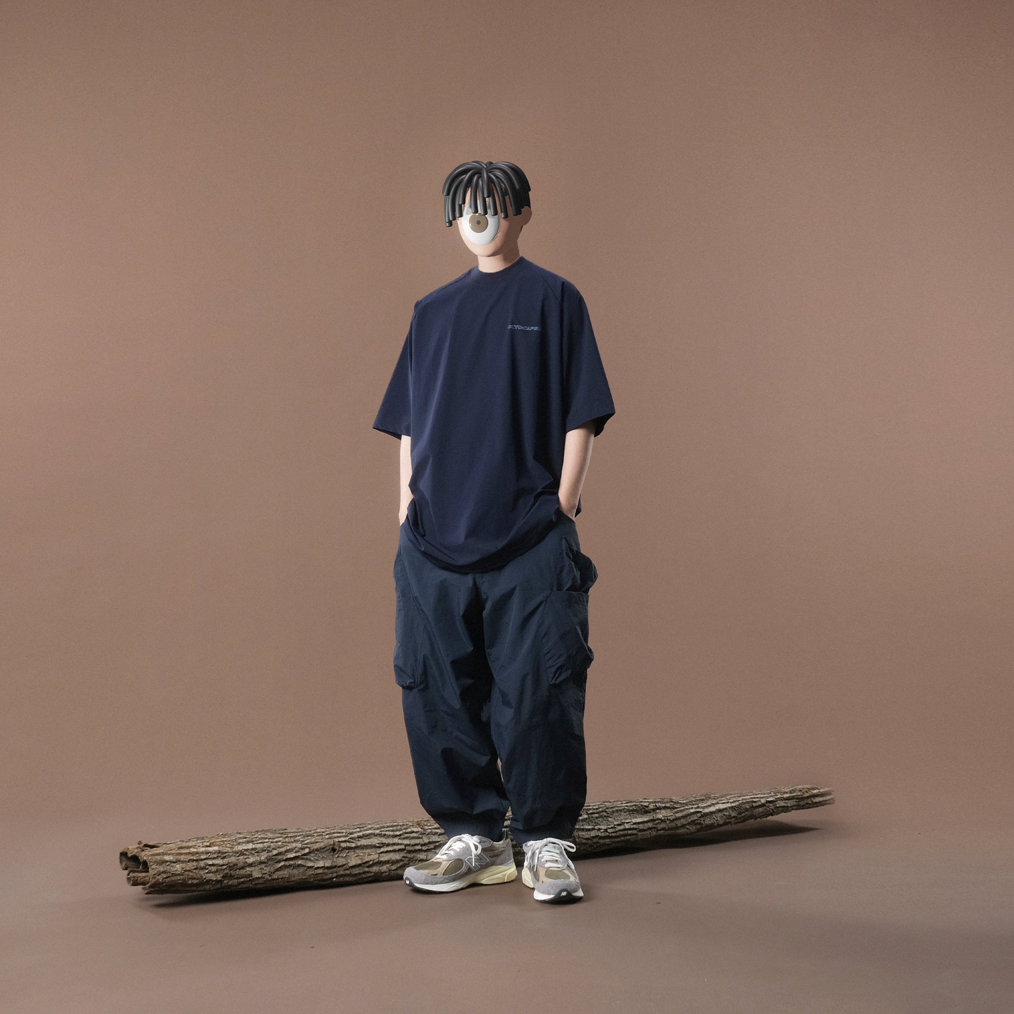 Capsule 02 / CH011 Nylon “CCTV” T-Shirt (Navy)