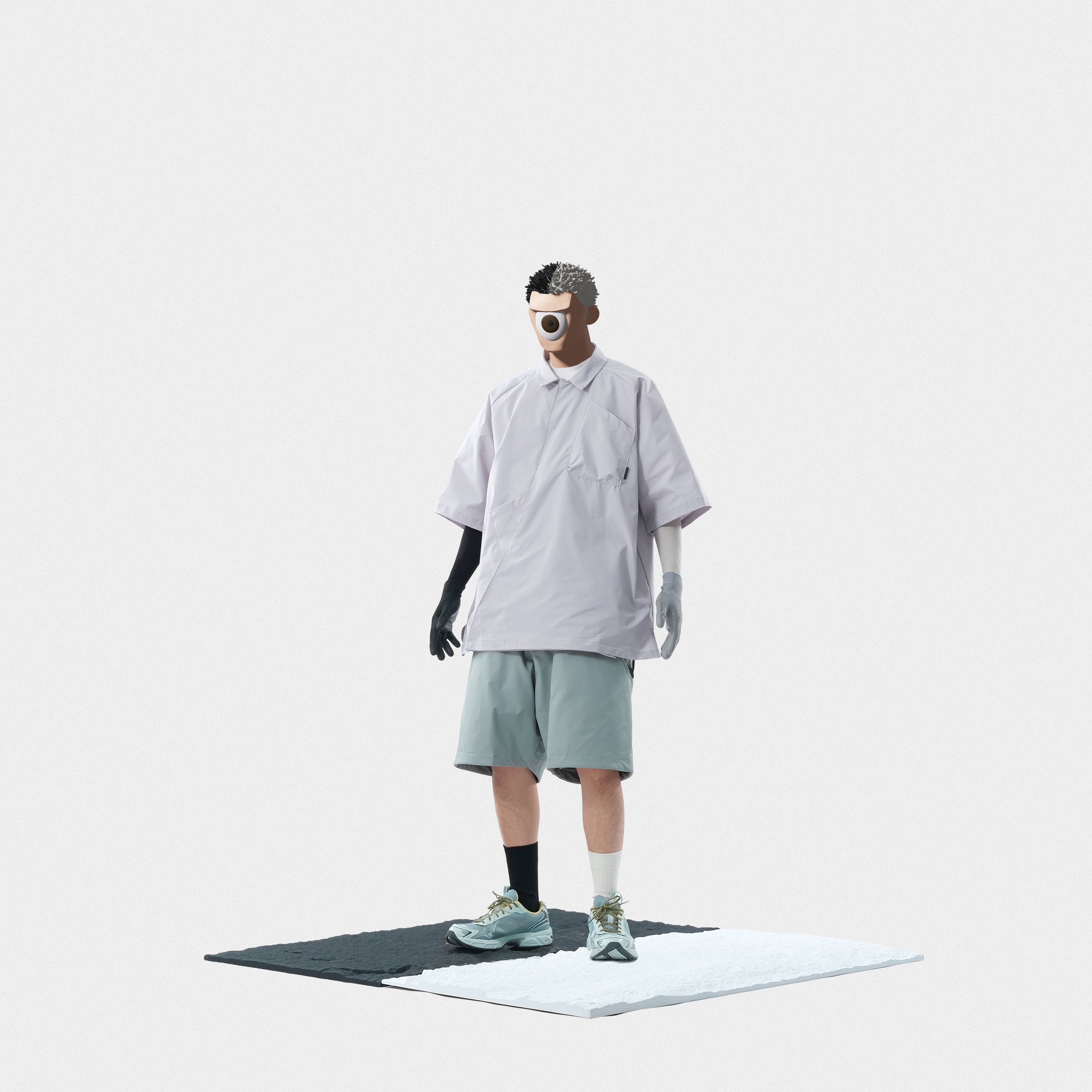 Capsule 01 / CSS-106 Multi Hidden Pocket Shorts (Light Grey)