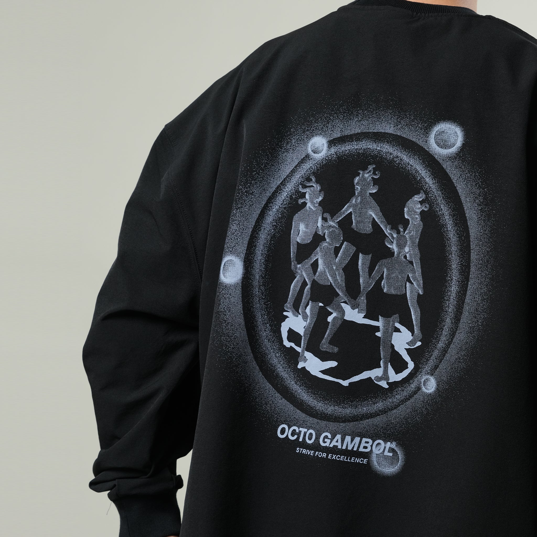 Capsule Series / CD080 “Reincarnation” Nylon Crewneck (Black)