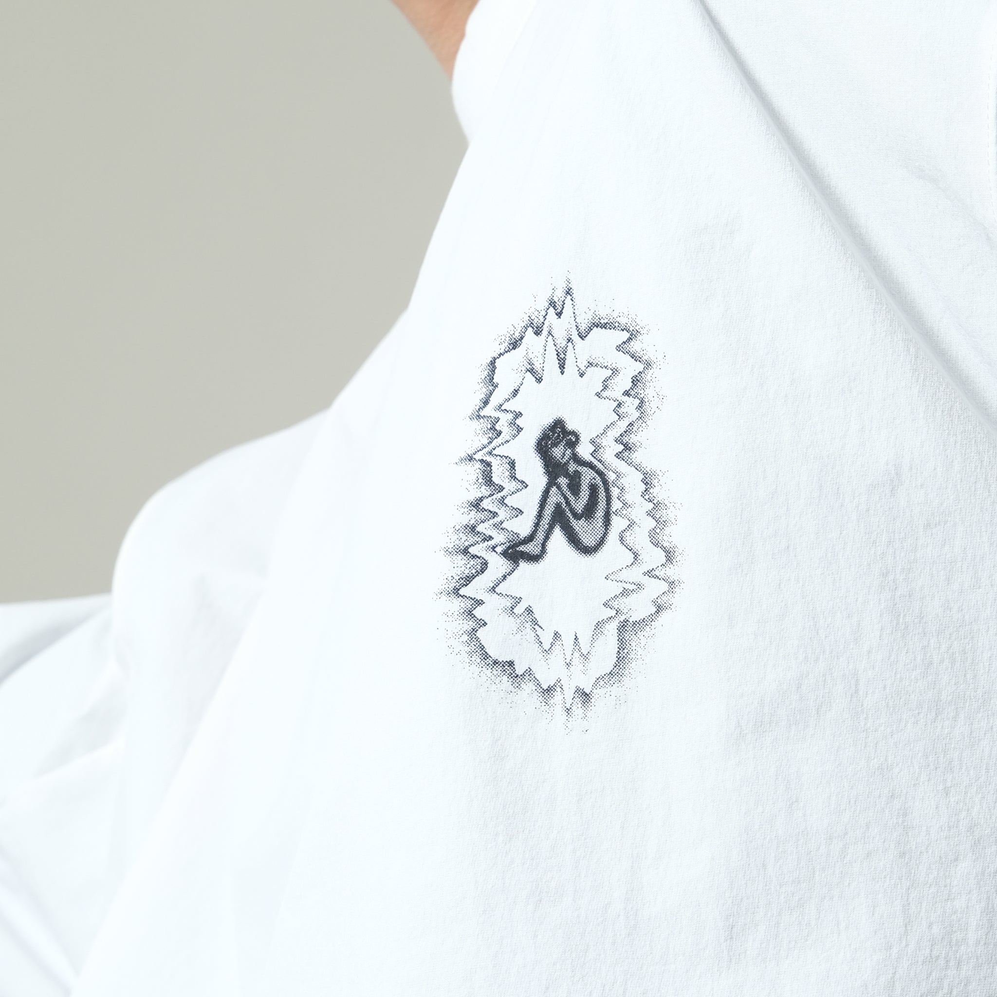 Capsule Series / CD080 “Reincarnation” Nylon Crewneck (White)