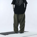 Capsule 01 / CSP-116 Hidden Pocket Adjustable Loose Pants  (Green)