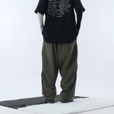 Capsule 01 / CSP-116 Hidden Pocket Adjustable Loose Pants  (Green)