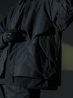AW22 / 04 —J22-023 3-collar Trapezoidal Jacket (Navy)