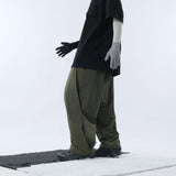 Capsule 01 / CSP-116 Hidden Pocket Adjustable Loose Pants  (Green)