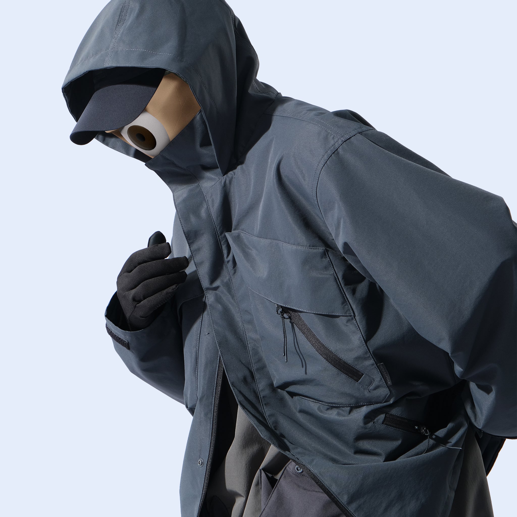 Capsule 01 / CSJ-001 Dual Pocket Windbreaker (Grey)