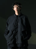 AW22 / 04 —J22-023 3-collar Trapezoidal Jacket (Navy)