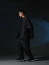 AW22 / 02 — T22-063 Armored Arm Nylon Long Sleeve T-shirt (Black)