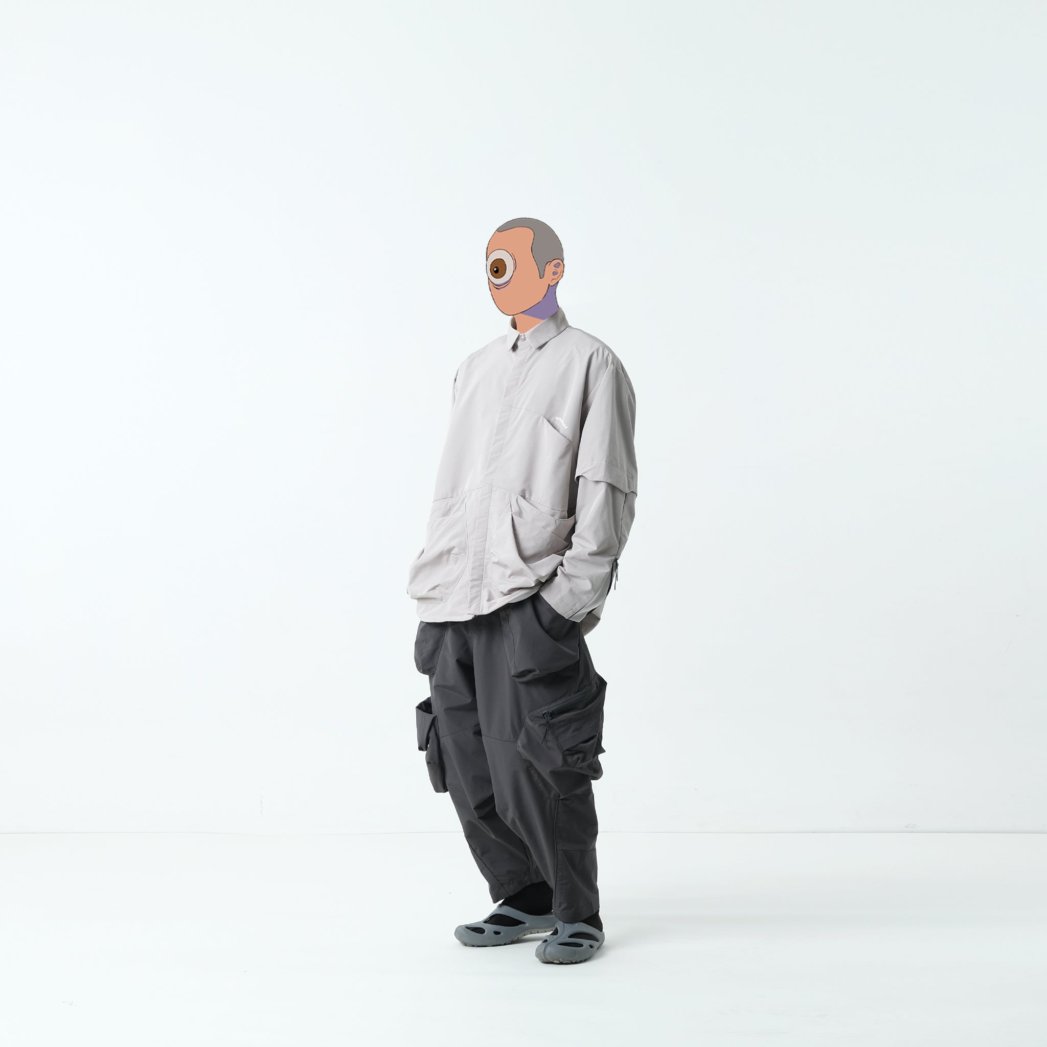 Capsule Series / CB110 Multi Cargo Pocket Pants (Grey)