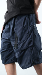 SS22 / 14 S-065 L-shape Layered Shorts (Navy)
