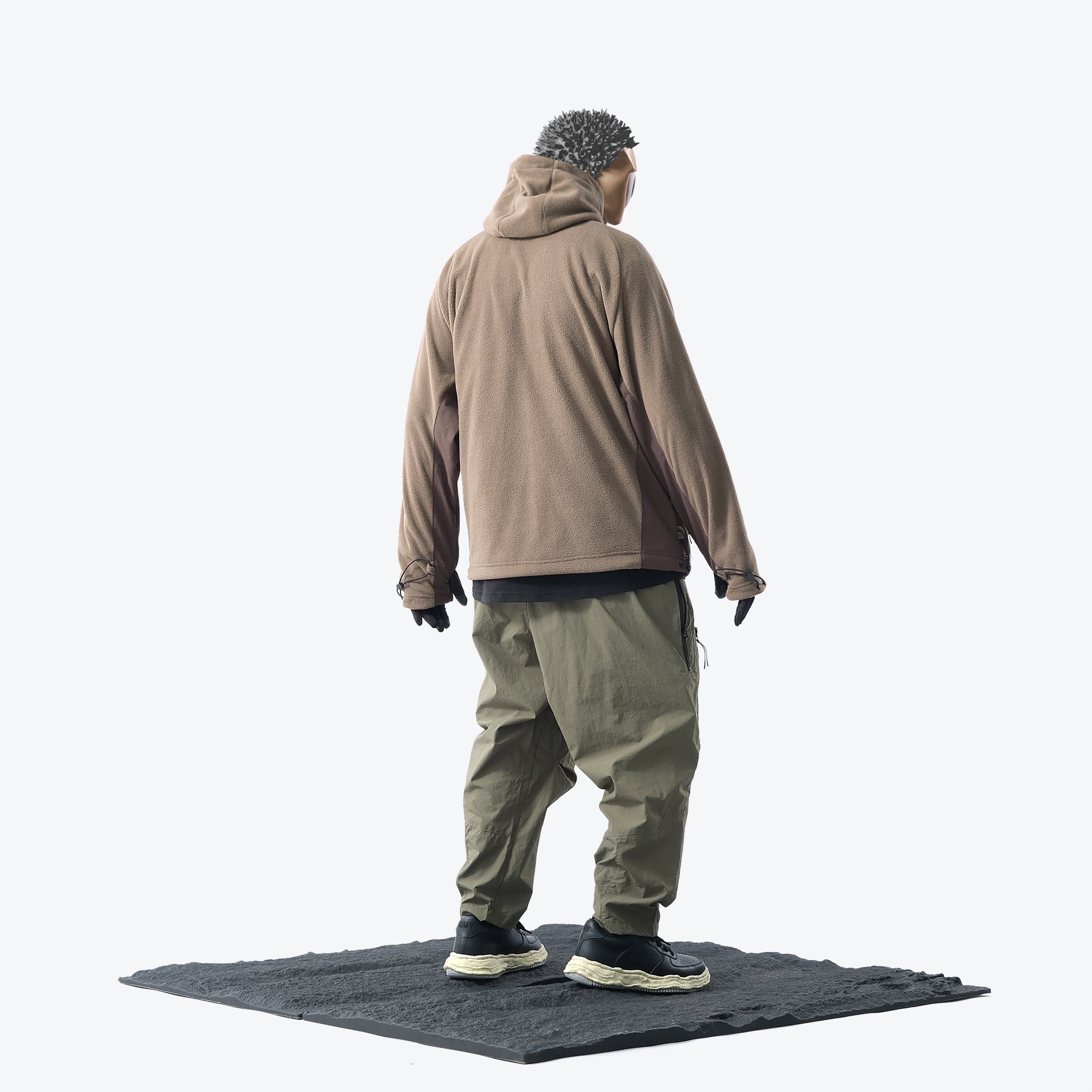 Capsule 02 / CST-112 Adjustable Fleece Hoodie  (Khaki)
