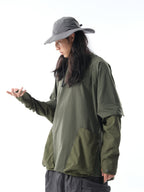 PRE - SEASON 01 — PT23-067 Detachable sleeves T-shirt (Green)