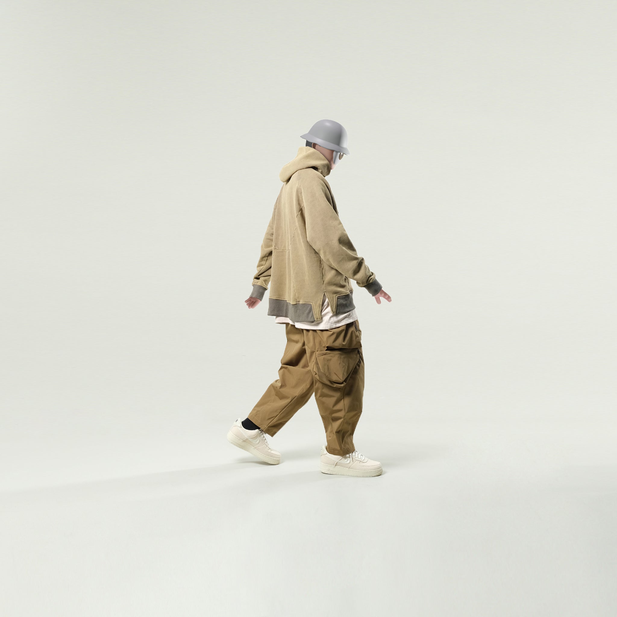 Capsule Series / CD074 Washed Hoodie (Brown)