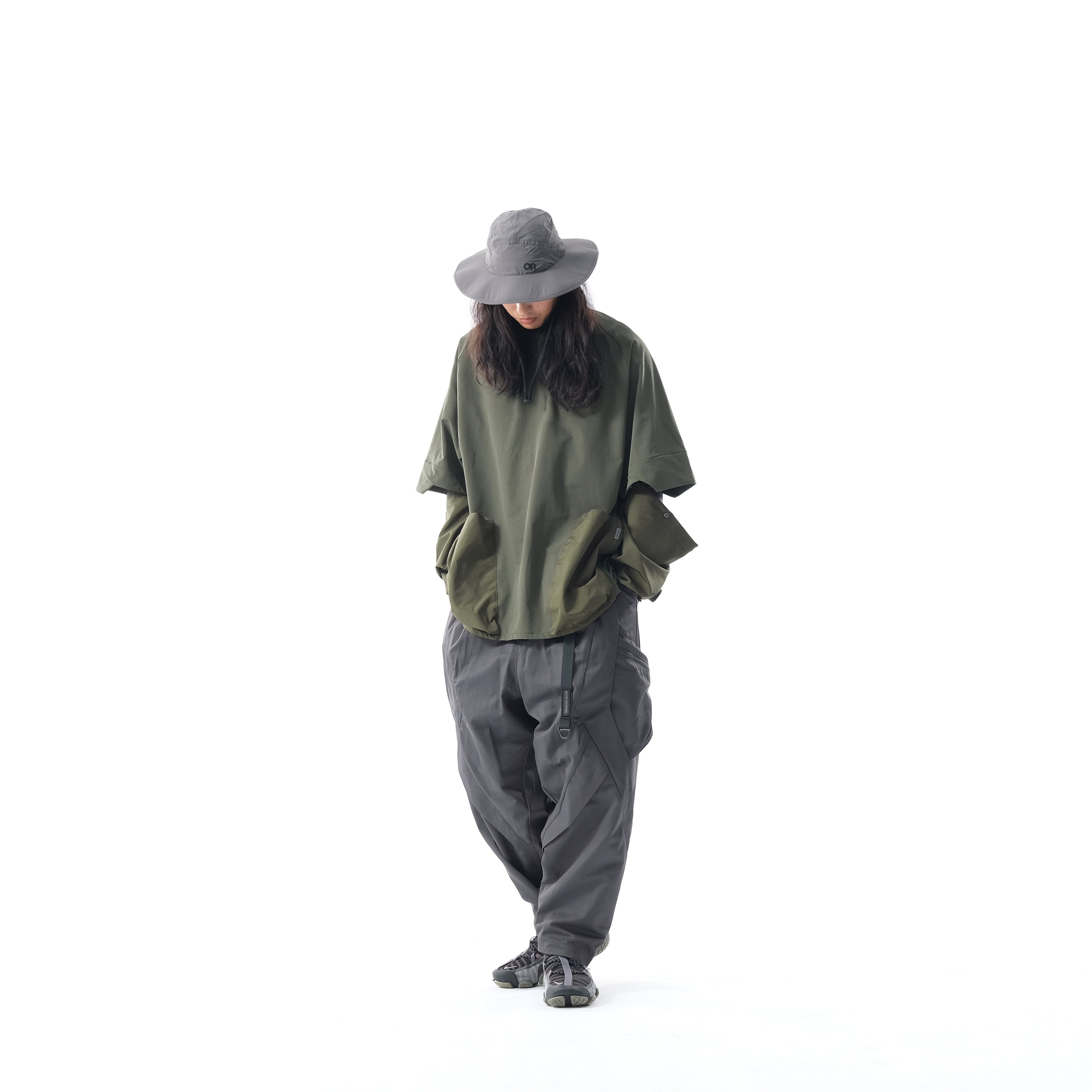 PRE - SEASON 01 — PT23-067 Detachable sleeves T-shirt (Green)