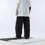 Capsule 01 / CSP-116 Hidden Pocket Adjustable Loose Pants  (Black)