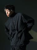 AW22 / 04 —J22-023 3-collar Trapezoidal Jacket (Navy)