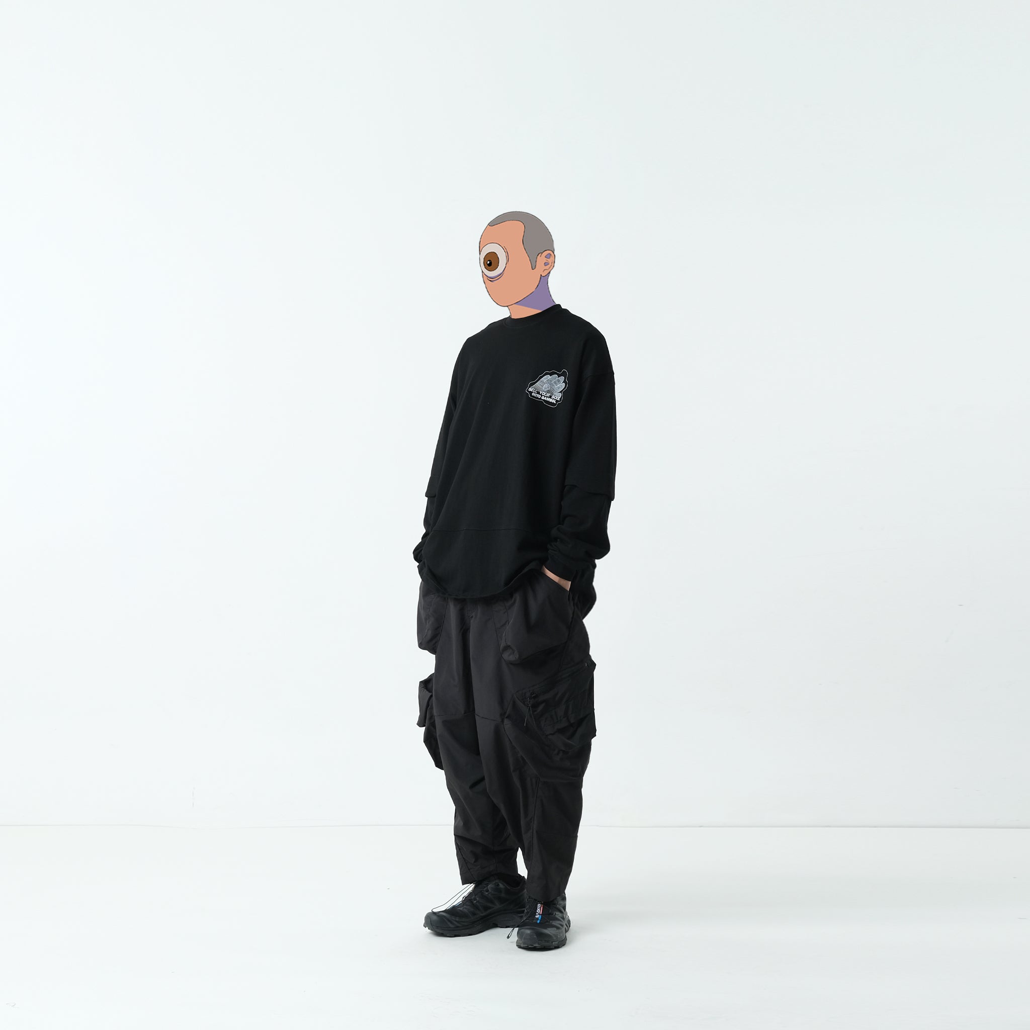 Capsule Series / CB110 Multi Cargo Pocket Pants (Black)