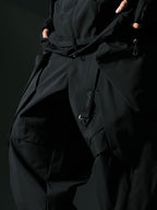 AW22 / 05 —  P22-121 Hidden Pocket Trapezoidal Pants (Black)