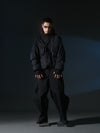 AW22 / 03 — J22-022 Expandable Crossbag Windbreaker (Black)