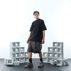 SS22 /07 S-063 V-shape Shorts (Gauntlet Grey)