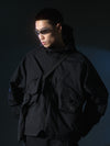 AW22 / 03 — J22-022 Expandable Crossbag Windbreaker (Black)