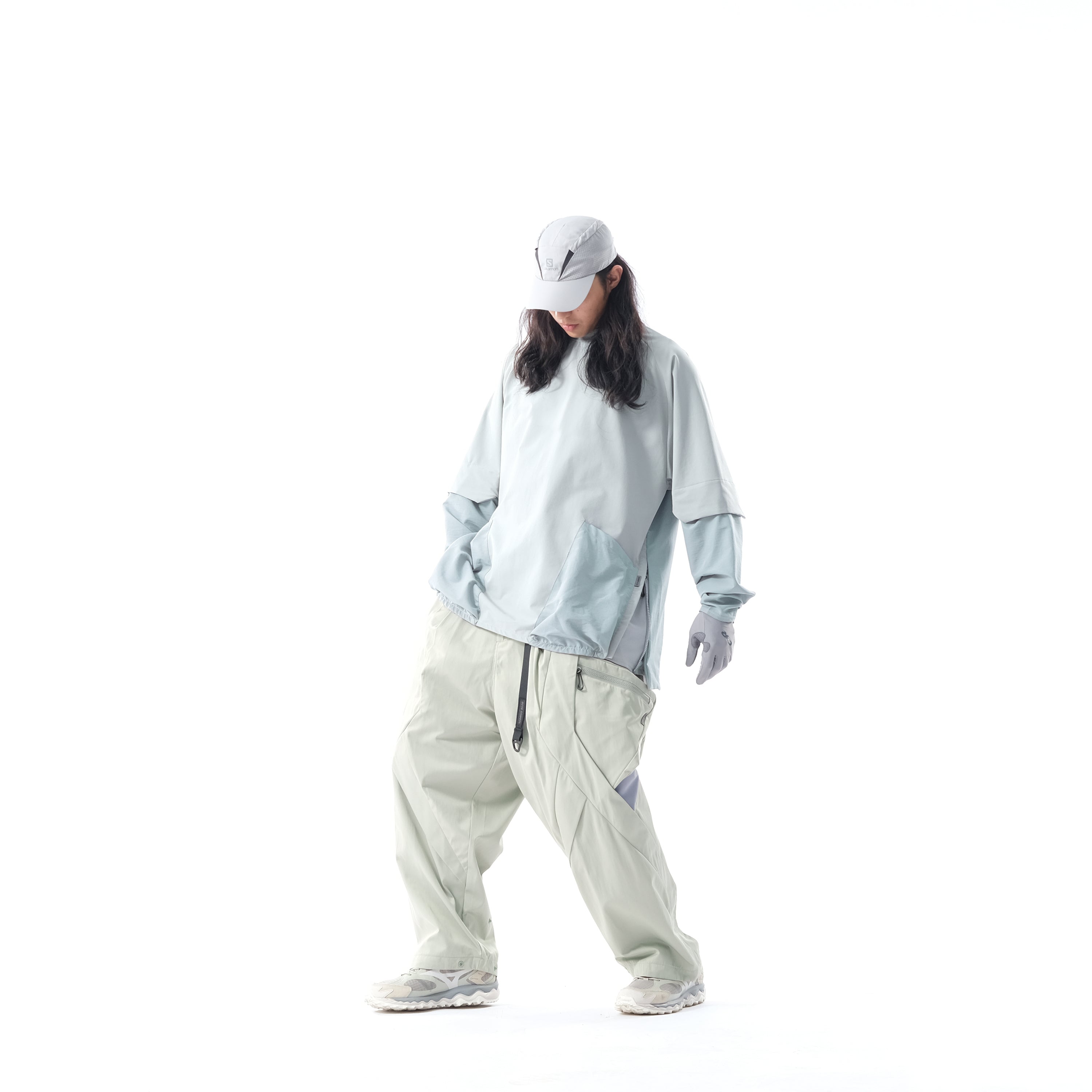 PRE - SEASON 01 — PT23-067 Detachable sleeves T-shirt (Grey)