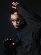 AW22 / 03 — J22-022 Expandable Crossbag Windbreaker (Black)