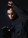 AW22 / 03 — J22-022 Expandable Crossbag Windbreaker (Black)