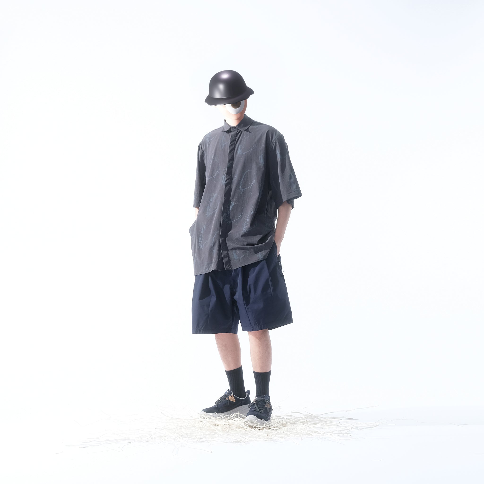 Capsule 03 / CS105 Nylon Balloon Shorts (Navy)
