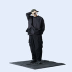 Capsule 01 / CSP-121 Double Layered Cargo Pocket Nylon Pants (Black)