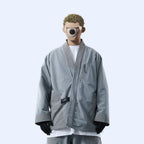 Capsule 03 / CSJ-004 Panelled Kimono Jacket  (Light Grey)