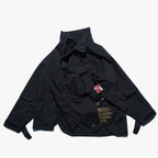 AW22 / 04 —J22-023 3-collar Trapezoidal Jacket (Black)