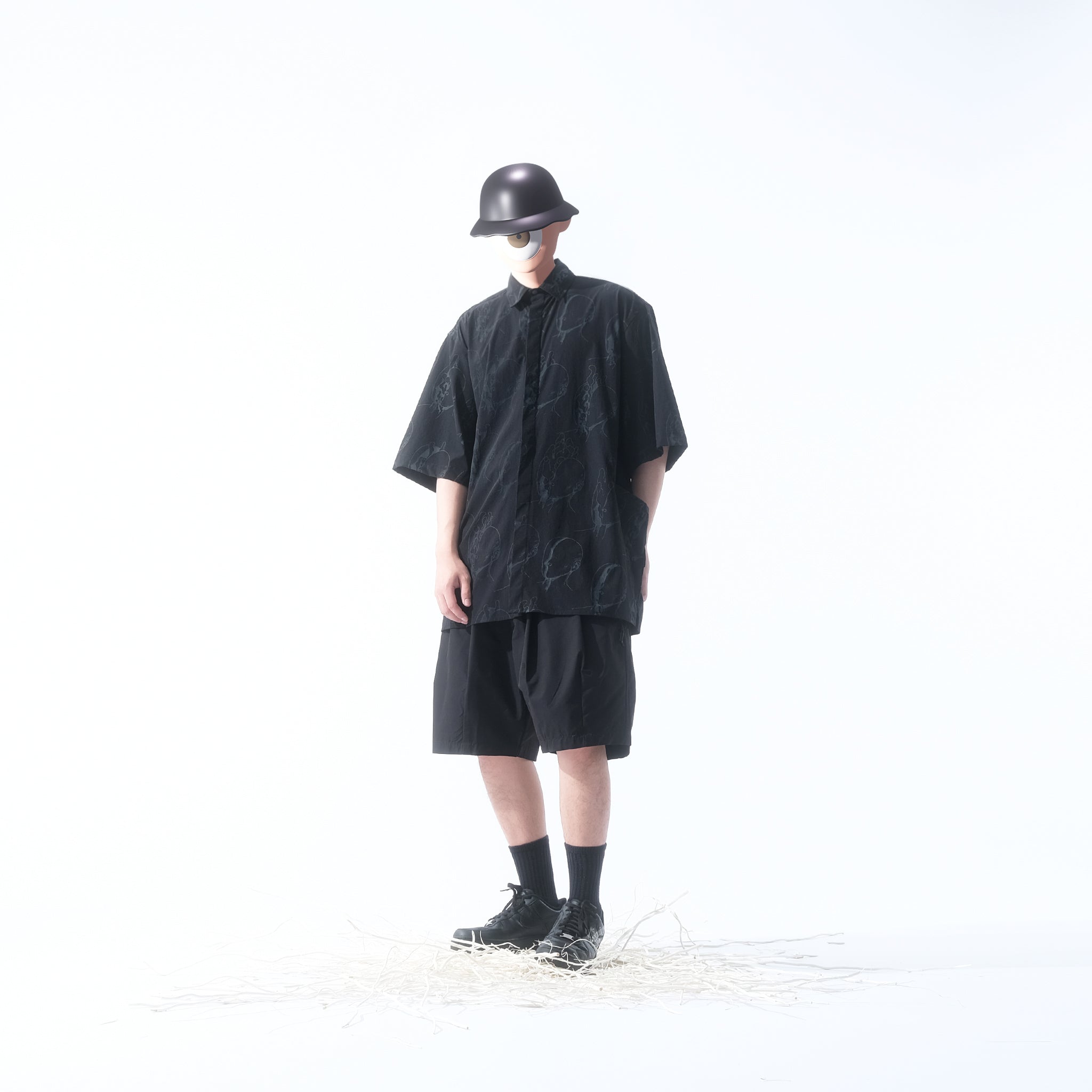 Capsule 03 / CT103 Nylon “Parasyte” Shirt (Black)