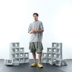 SS22 /07 S-063 V-shape Shorts (Light Grey)