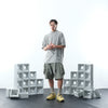 SS22 /07 S-063 V-shape Shorts (Light Grey)